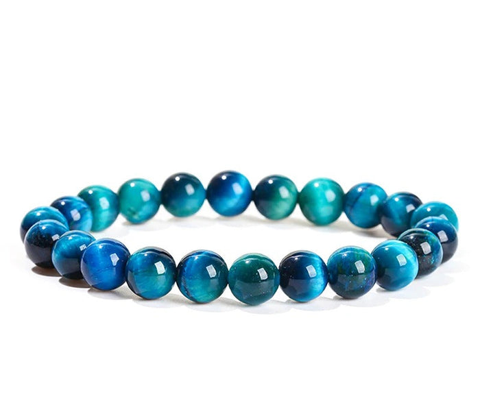 Bracelet Œil de Tigre Bleu Roi