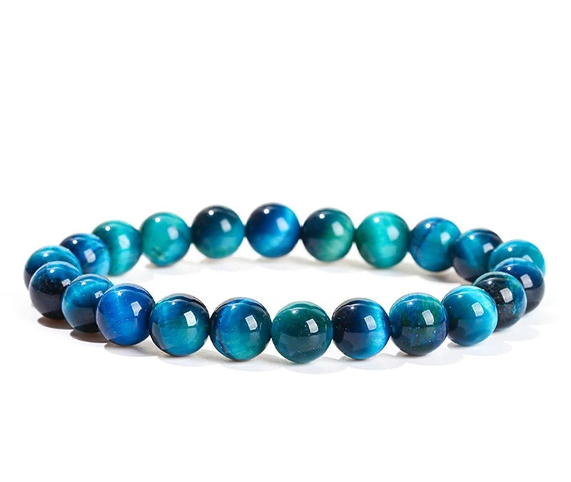 Bracelet Œil de Tigre Bleu Roi